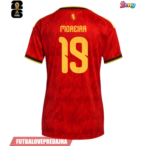 Lacne Ženy Futbalové dres Belgicko Diego Moreira #19 MS 2026 Krátky Rukáv - Domáci